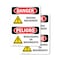Signmission Moving Machinery Bilingual Danger Sign, Vinyl Decal, 5in W x 7in L, 2PK OS-2PACK-DS-D-57-VS-1453 - alternate 1